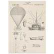 Airship patent illustration by T S C Lowe. Air Balloon
