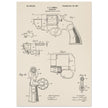 Vintage revolver patent by C P O'Neill.