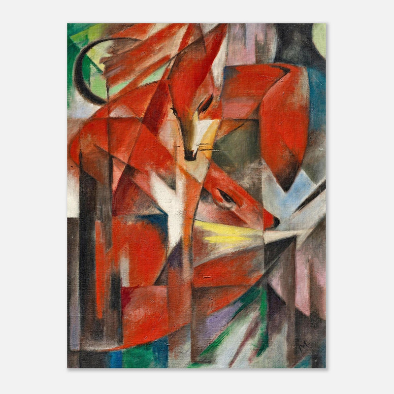 The Foxes Die Füchse painting by Franz Marc