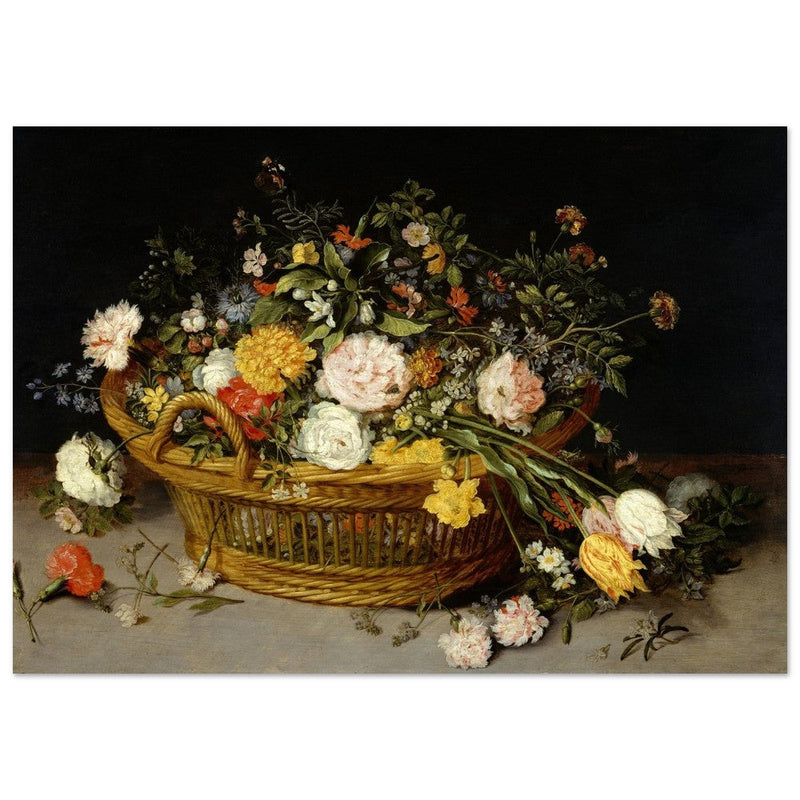 A Basket of Flowers painting by Jan Brueghel the Younger.