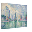 Paul Signac Les tours vertes, la Rochelle. The green towers, La Rochelle. painting.