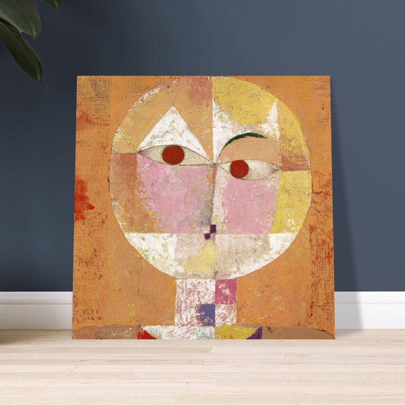 Paul Klee Senecio. fine print. Abstract modern painting. Cubism human face.  Redesigned and  artwork
