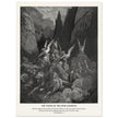 Gustave Dore The Bible engraving print . The Vision of the four chariots illustration .