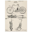 vintage motorcycle patent by G. M Holley.