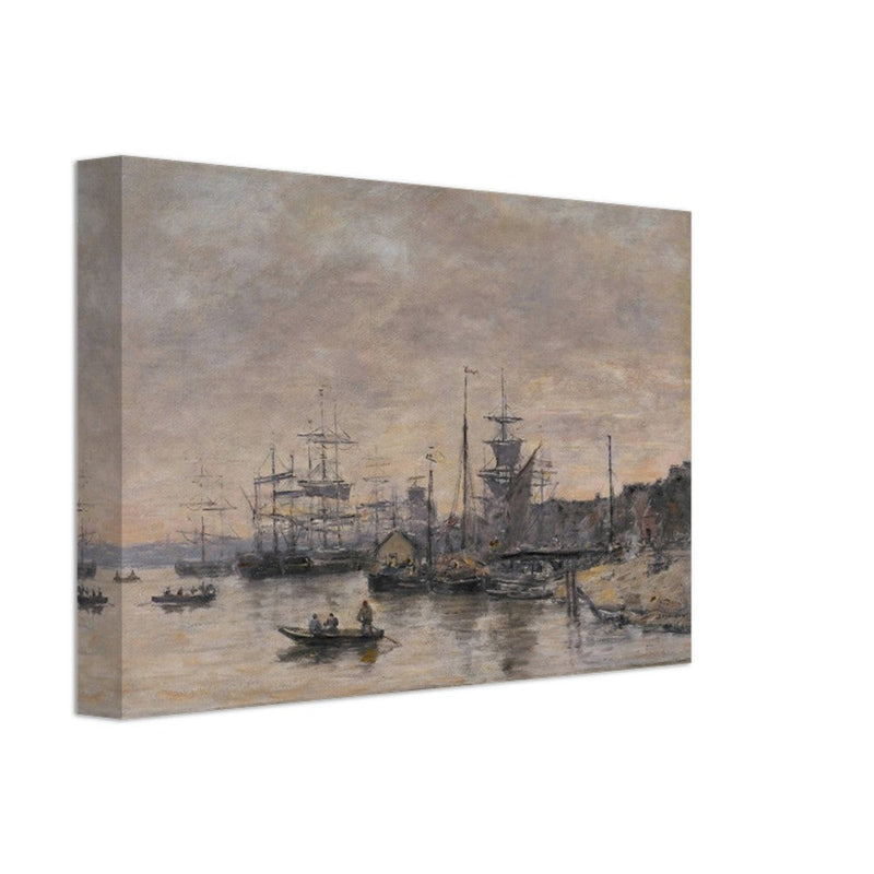 Bordeaux  the Harbor France by Eugene Boudin 1874.