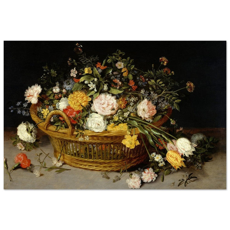 A Basket of Flowers painting by Jan Brueghel the Younger.