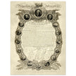 Declaration of Independence of America manuscript. 1819 by John Binns.