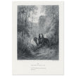 Gustave Dore illustration of King Arthur legend . The Dawn of Love. From the book Idylls of the King by Alfred Tennyson.