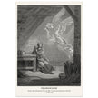 Gustave Dore The Bible engraving print . The Annunciation illustration .