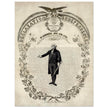 Declaration of Independence of America. George washington manuscript illustration.