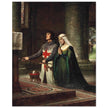 Edmund Blair Leighton painting The Dedication knight offering sword in church