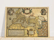 Old map of the Roman empire . Poster vintage reproduction of a map of 1579.