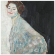 Gustav Klimt Lady in White woman portrait painting.