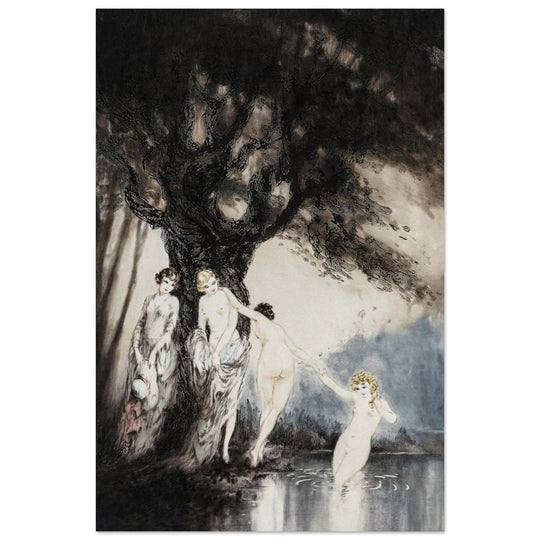 Louis Icart illustration "Les Baigneuses" ( The Bathers )