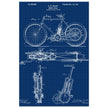 vintage motorcycle patent by G. M Holley.
