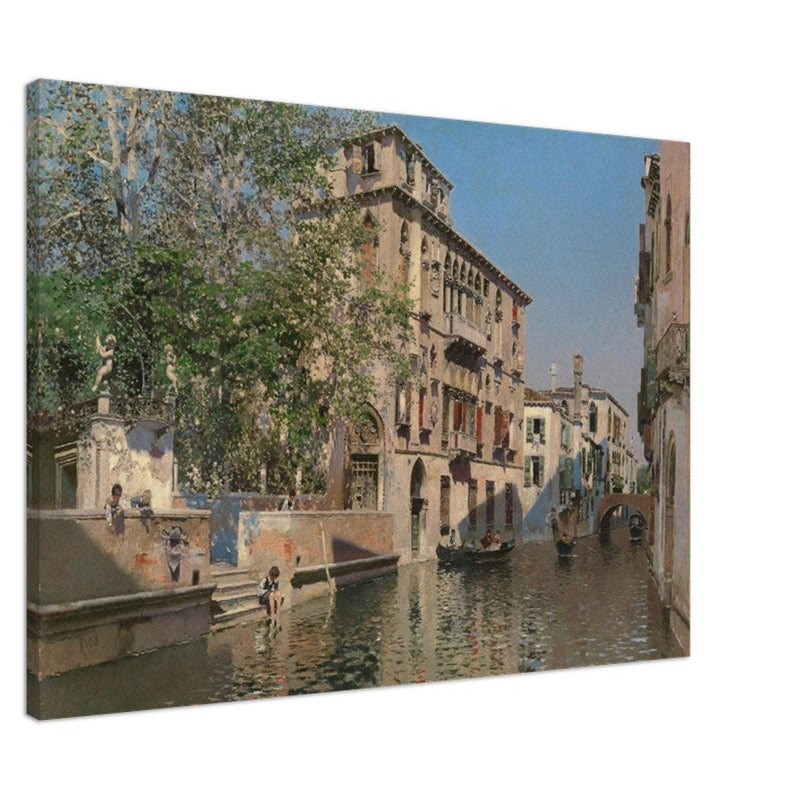 A canal in Venice by Martin Ricoca 1875. Italy .