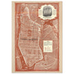 1938 New York City map. Created as an advertisement for the Roosevelt Hotel it includes major streets of Manhattan