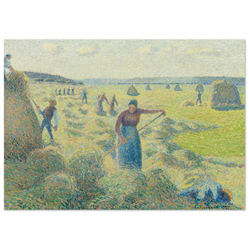La Recolte des Foins  Eragny. The haymaking Eragny by Camille Pissarro 1887.