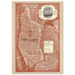 1938 New York City map. Created as an advertisement for the Roosevelt Hotel it includes major streets of Manhattan