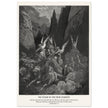 Gustave Dore The Bible engraving print . The Vision of the four chariots illustration .