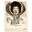 Jimy Hendrix vintage concert poster . Performance in Madison Wisconsin in 1970.