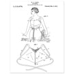 Brassiere patent drawing by M P Jacob.