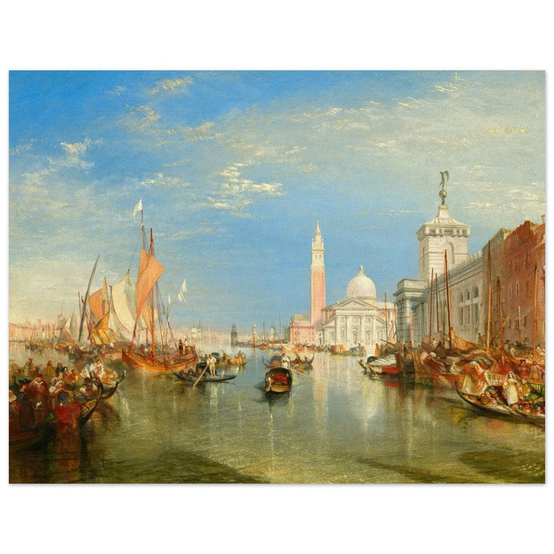 Venice Italy antique painting by Joseph Mallord William Turner. The Dogana and San Giorgio Maggiore.