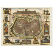 Jerusalem ancient map XVII Century by Daniel Stoopendael.