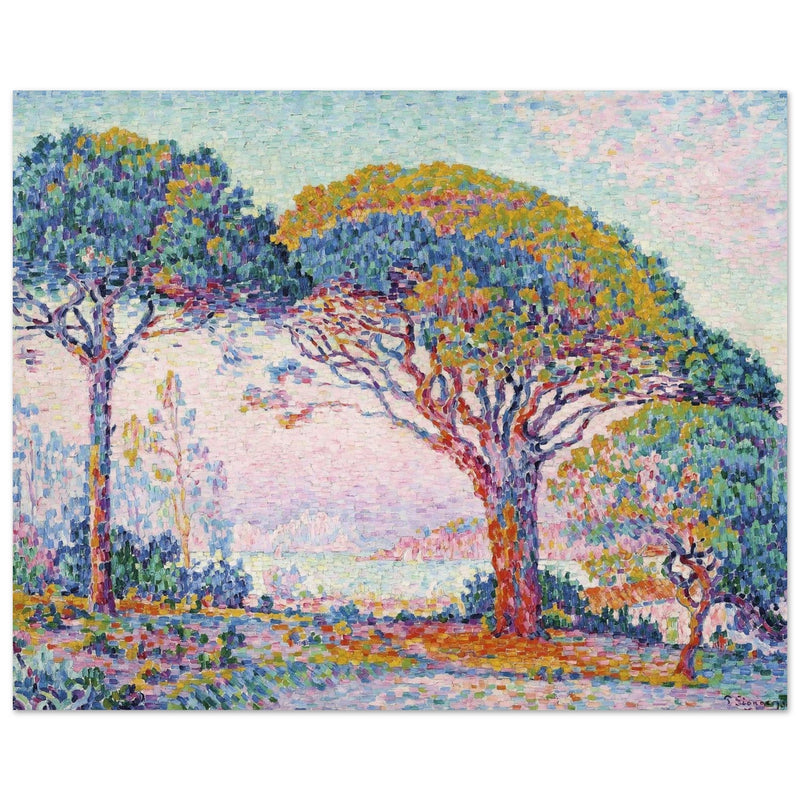 Paul Signac paintin La Baie Saint Tropez  The Bay Saint Tropez
