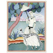 Helen Dryden illustration fashion magazine cover. Woman with dalmatian dog. Fine art  .