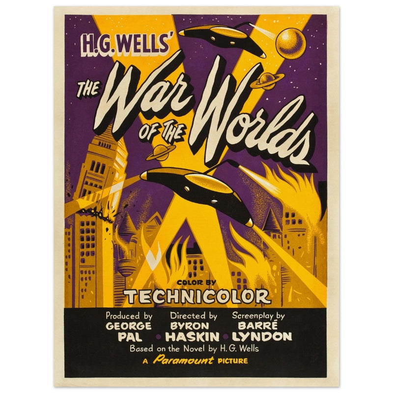 The War of the Worlds movie poster.
