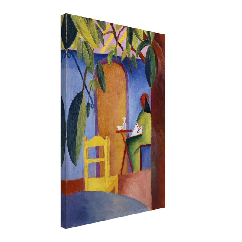Turkish cafe by August Macke painting reproduction