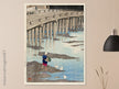 The Gion Bridge at Hondo in Amakusa by Kawase Hasui