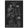 Winding Mechanism for Time Pieces, vintage clock patent .