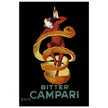 Leonardo Cappiello Bitter Campari master artwork. Vintage retro poster .