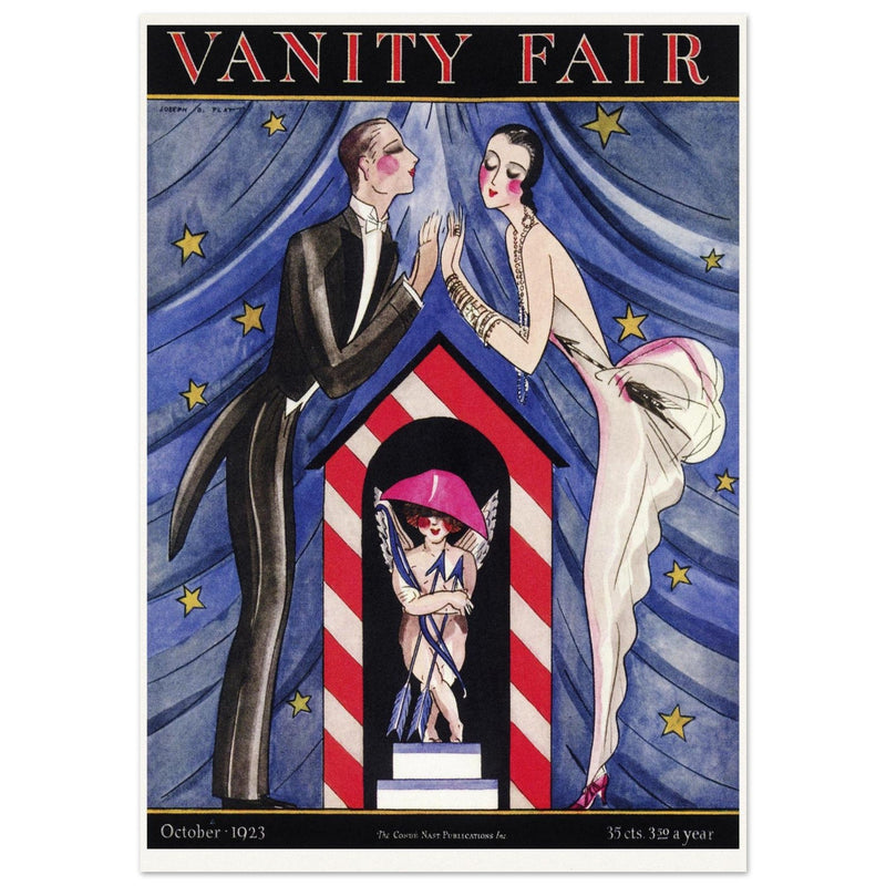 Vanity Fair magazine cover  illustration 1923 by Joseph B. Platt.