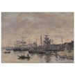 Bordeaux  the Harbor France by Eugene Boudin 1874.