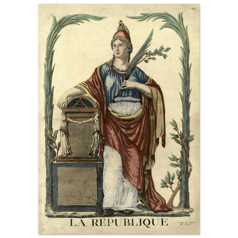 La Republique french engraving  1793.
