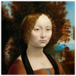 Leonardo da Vinci Ginevra de' Benci portrair .