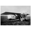 American aviator Roland Rohlfs stands in front of vintage airplane 1920 Fine art
