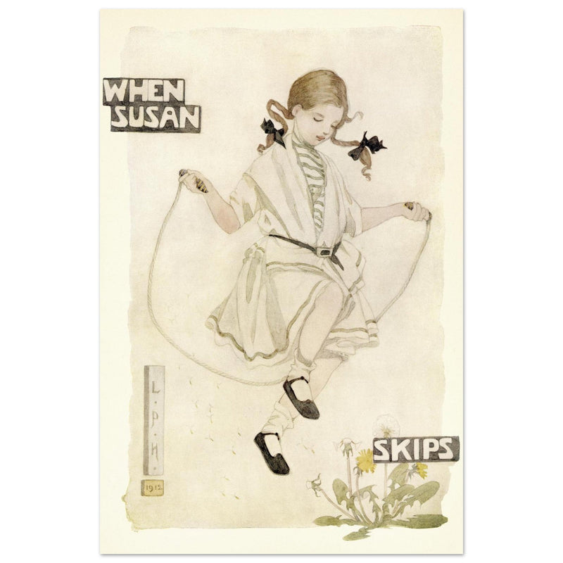When Susan skips illustration by Lilian Price Hacker