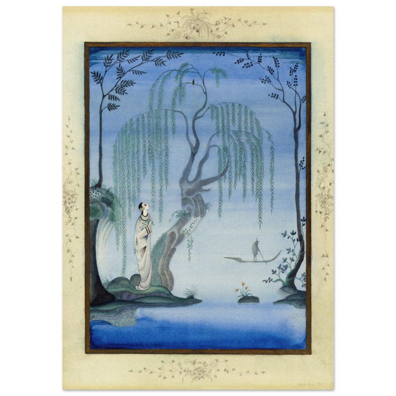 Kay Nielsen and his illustration The Nightingale from Fairy Tales by Hans Andersen.