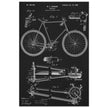 Vintage bicycle patent 1899 by M. C Johnson.