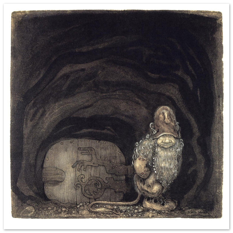 Troll illustration by John Bauer  print.