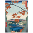 Maple Trees at Mama, Tekona Shrine and Tsugi Bridge by Utagawa Hiroshige