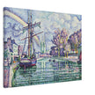 Paul Signac Quimper Quai de l'Odet, Quimper Odet Embankment painting