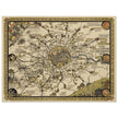 London vintage city map poster  from 1928 by Leslie Mc Donald.