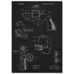 Vintage revolver patent by C P O'Neill.