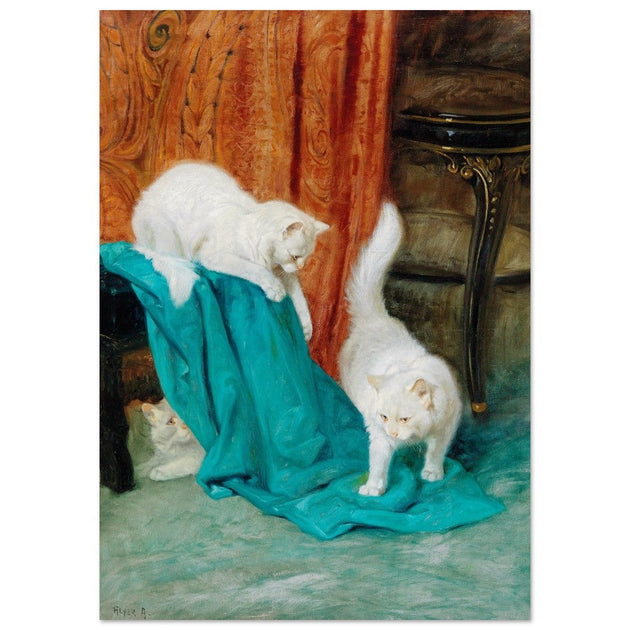 Cats playing by Arthur Heyer.
