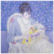 The Basket of Flowers antique painting by Frederick Carl Frieseke reproduction